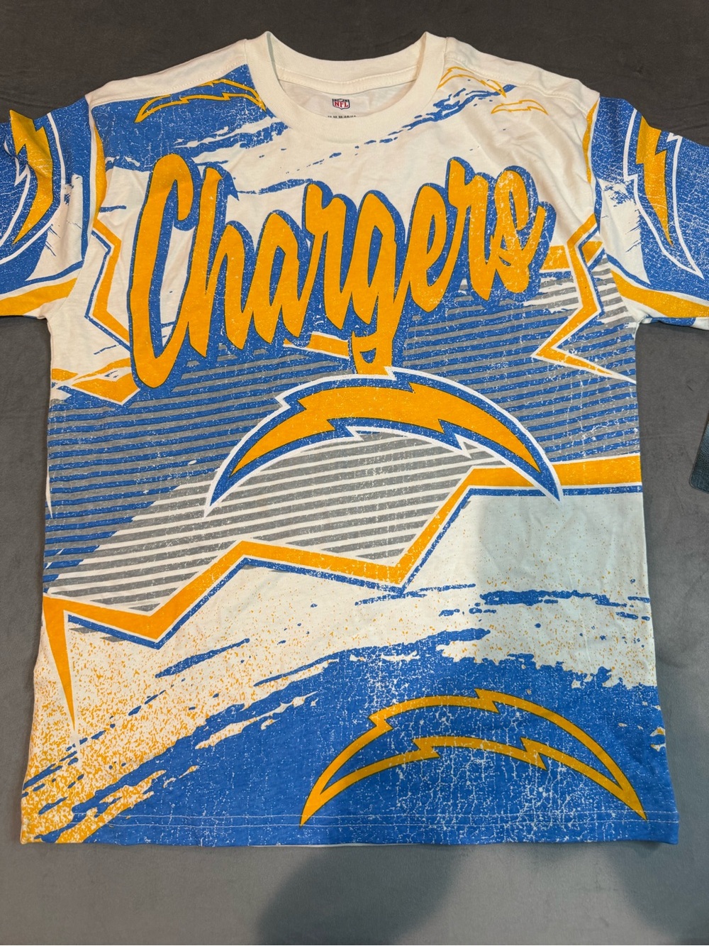 NFL Chargers Blue & Gold Graphic Tee